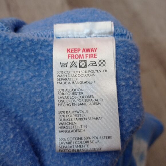 BDG Urban Outfitters Cropped Sweatshirt Small S Pullover Blue Tie Dye - Picture 6 of 6